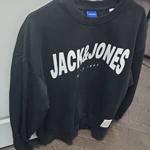 Jack & Jones Black Crewneck Sweater